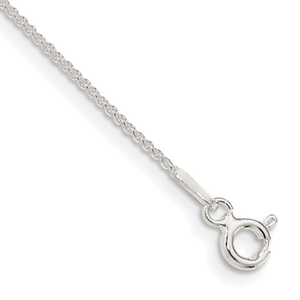 Sterling Silver 1mm Round Spiga Chain