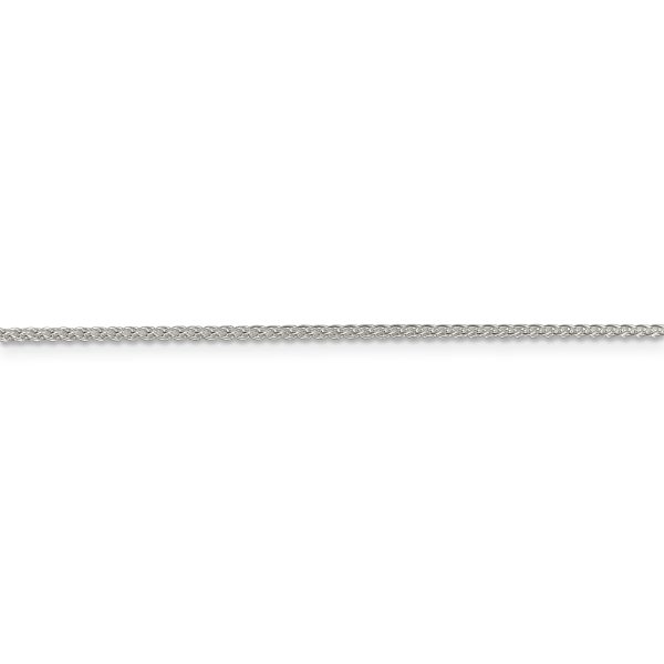 Sterling Silver 1.5mm Round Spiga Chain w/4in ext. - Image 2