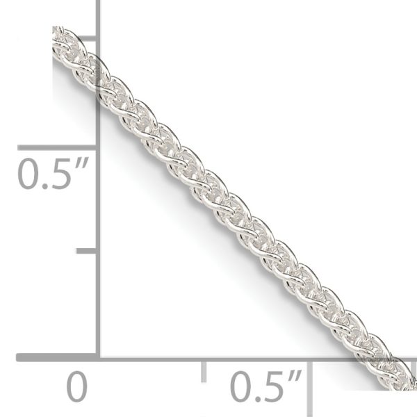 Sterling Silver 1.6mm Round Spiga Chain - Image 2