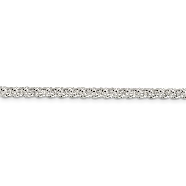 Sterling Silver 4mm Round Spiga Chain - Image 2