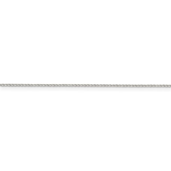 Sterling Silver .85mm Diamond-cut Round Spiga Chain - Image 2