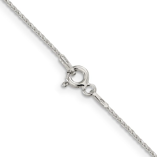 Sterling Silver .85mm Diamond-cut Round Spiga Chain w/4in ext. - Image 3