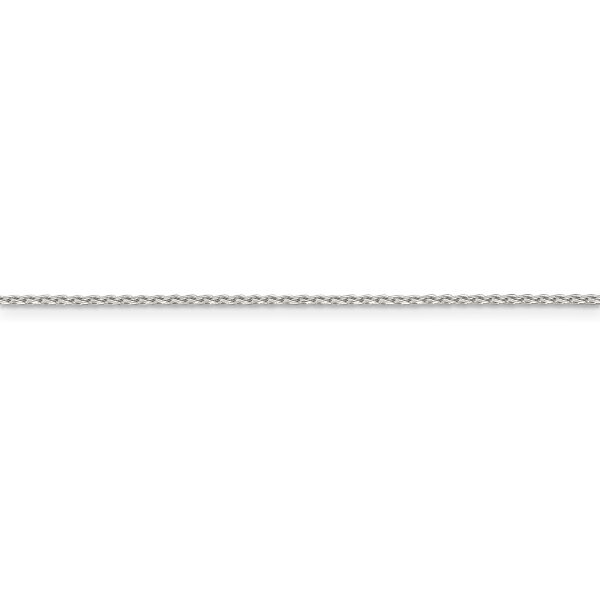 Sterling Silver 1.25mm Diamond-cut Round Spiga Chain - Image 2