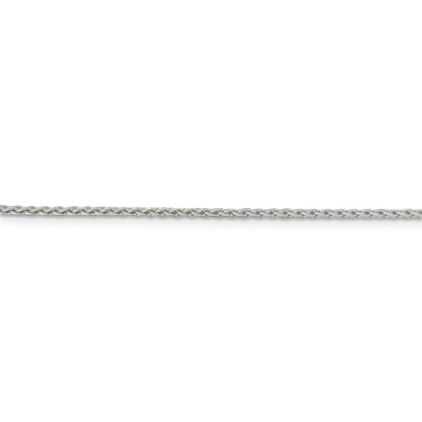 Sterling Silver 1.45mm Diamond-cut Round Spiga Chain - Image 2