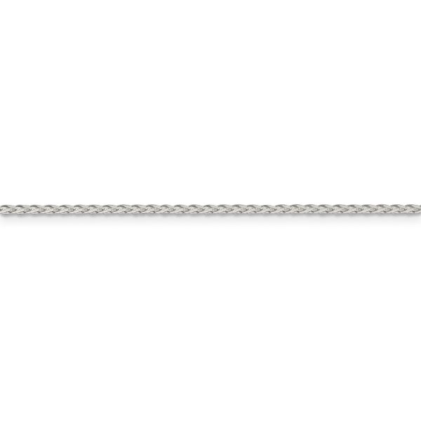 Sterling Silver 1.7mm Diamond-cut Round Spiga Chain - Image 2