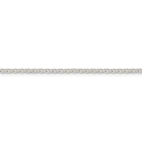 Sterling Silver 2.15mm Diamond-cut Round Spiga Chain - Image 2