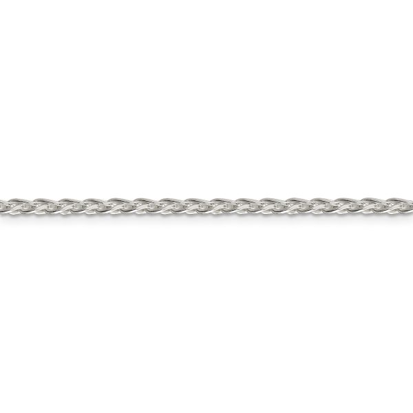 Sterling Silver 2.85mm Diamond-cut Round Spiga Chain - Image 2