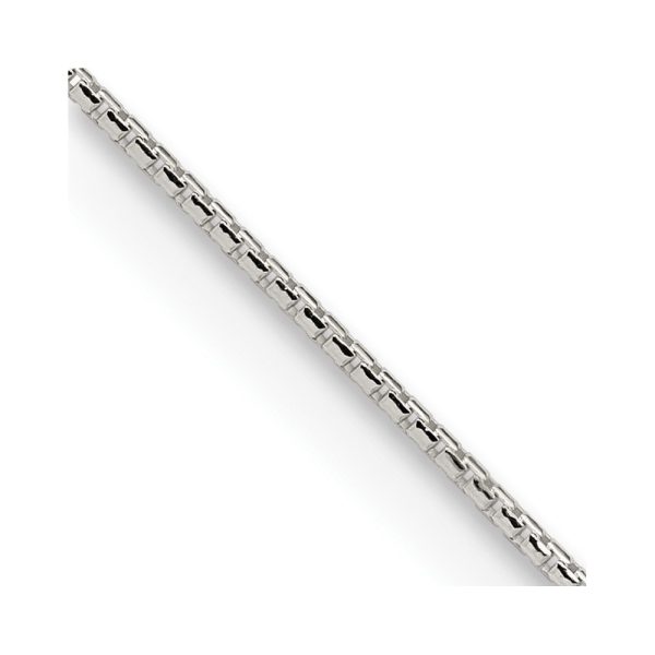 Sterling Silver 1.1mm Diamond-cut Round Box Chain