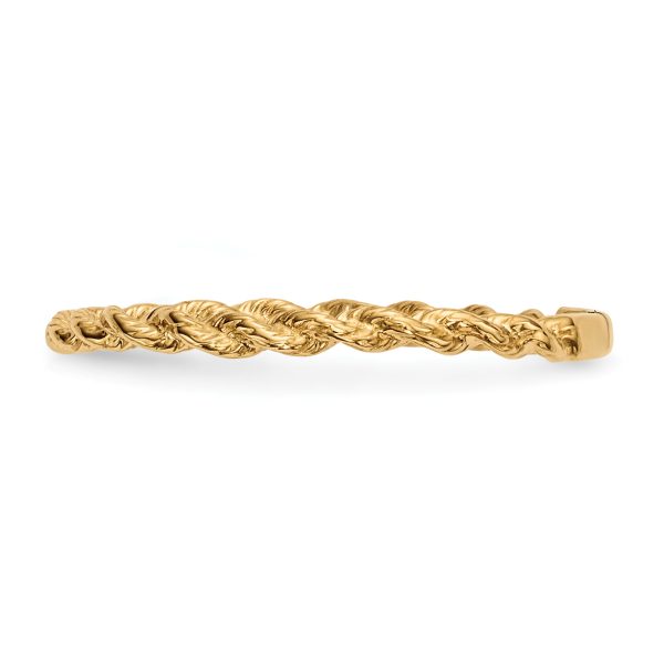 14k Polished Twisted Rope Ring - Image 2