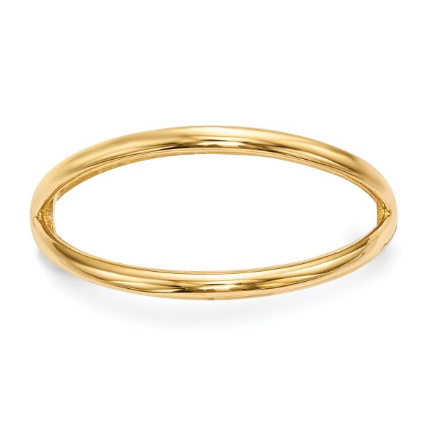 14k Gold Polished Double Ring - Image 2