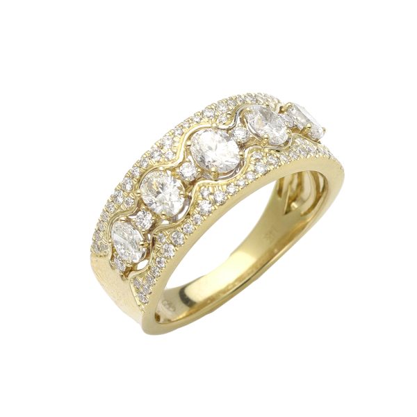 14KY 1.25CTW OVAL DIAMOND FILIGRE LADIES RING