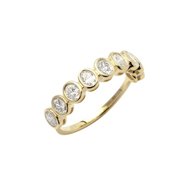 14KY 0.95CTW DIAMOND OVAL FANCY LADIES RING