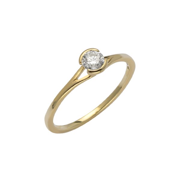 14KY 0.30CTW DIAMOND OVAL SHAPE LADIES RING