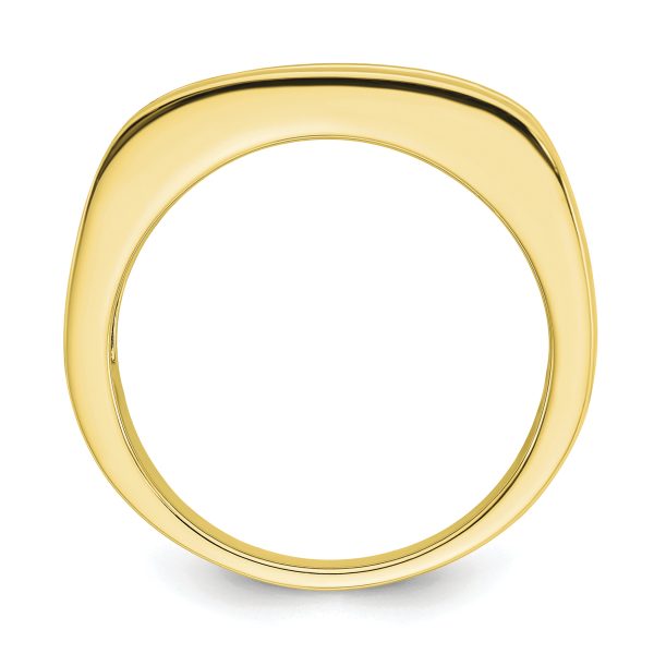10K Lab Grown Diamond VS/SI FGH 5-Stone Men's Channel Band - Image 2
