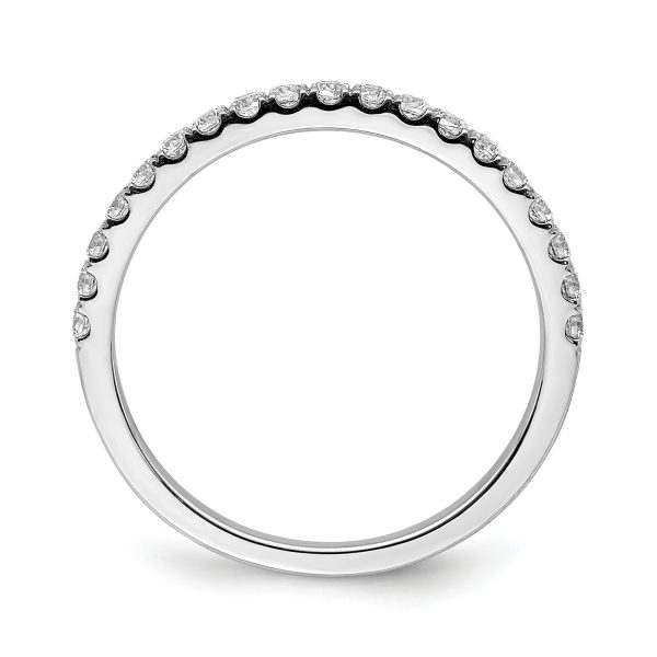 14k White Gold Diamond Band - Image 2