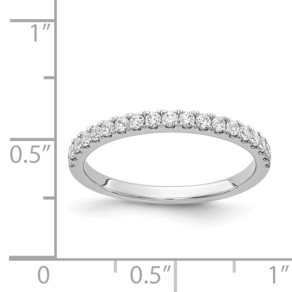 14k White Gold Diamond Band - Image 3