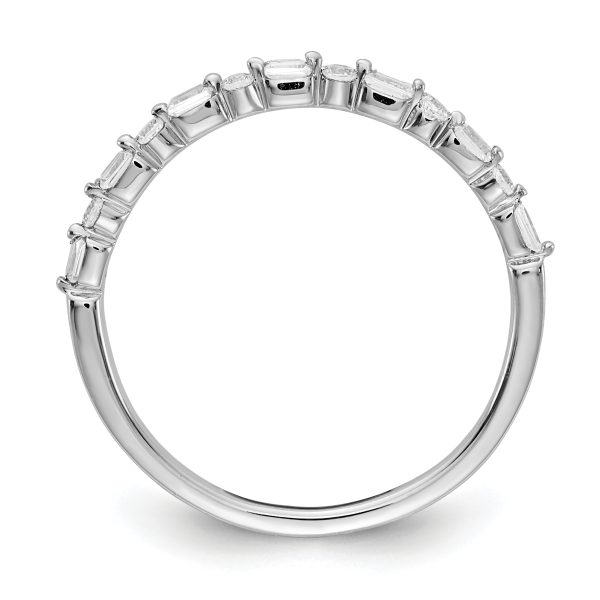 14k White Gold Fancy Diamond Band - Image 2