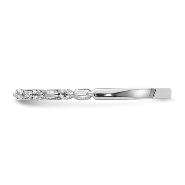 14k White Gold Fancy Diamond Band - Image 3