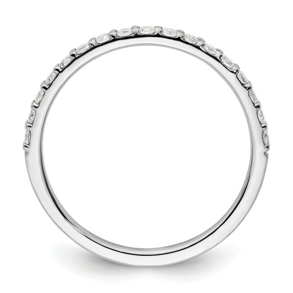 14k White Gold Diamond Band - Image 2