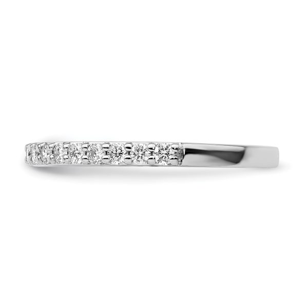 14k White Gold Diamond Band - Image 3