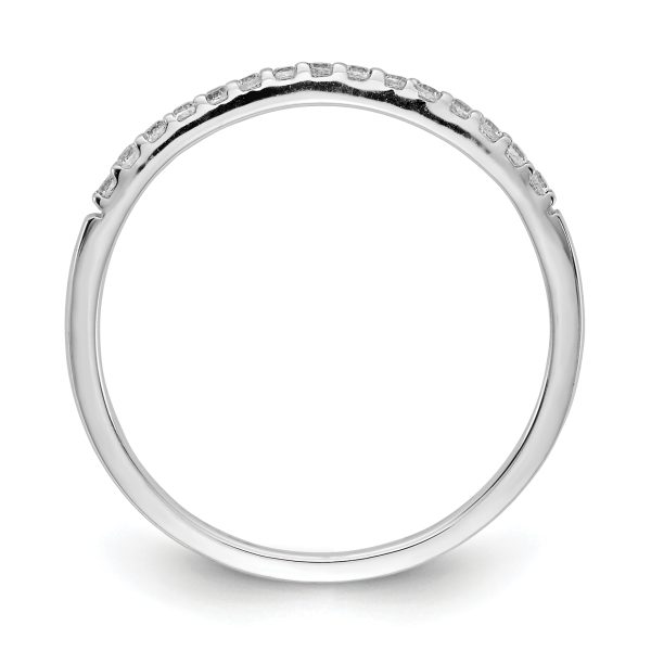 14k White Gold Diamond Band - Image 2