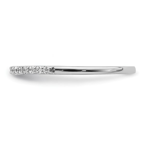 14k White Gold Diamond Band - Image 3