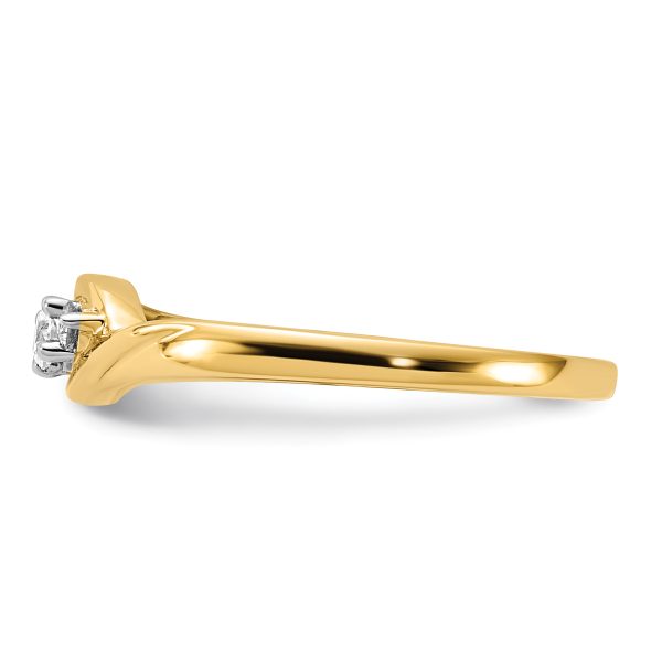 14k Yellow Gold 3-stone Diamond Ring - Image 3