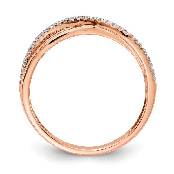 14k Rose Gold Diamond Ring - Image 2