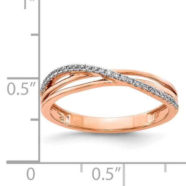 14k Rose Gold Diamond Ring - Image 3