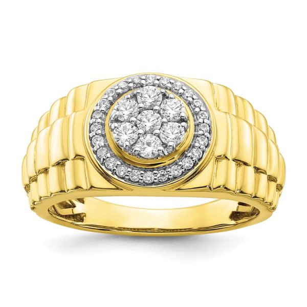 10K Lab Grown Diamond VS/SI FGH Men's Ring