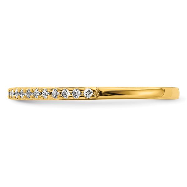 14k Diamond Wedding Band - Image 3