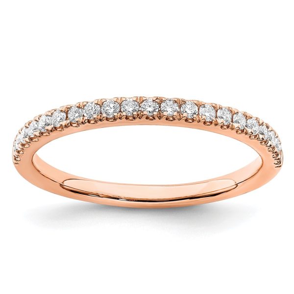 14K Rose Gold Lab Grown Diamond VS/SI FGH Wedding Band