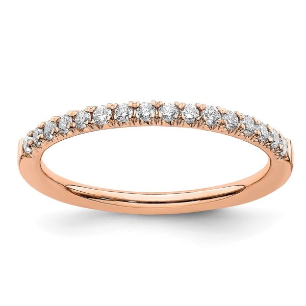 14K Rose Gold Lab Grown Diamond VS/SI FGH Wedding Band