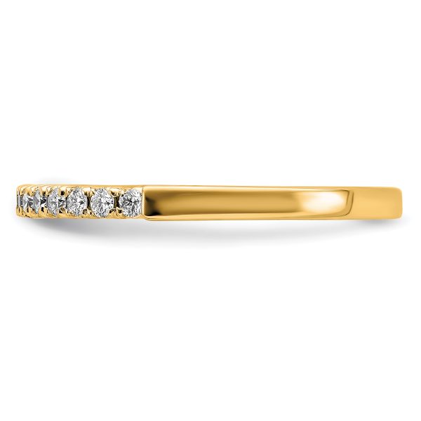 14K Gold Lab Grown Diamond VS/SI FGH Wedding Band - Image 3