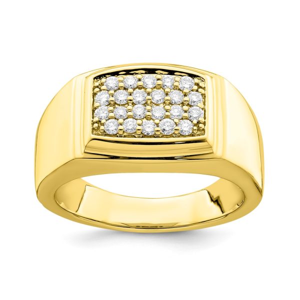 10ky Lab Grown Diamond VS/SI FGH Men's Ring