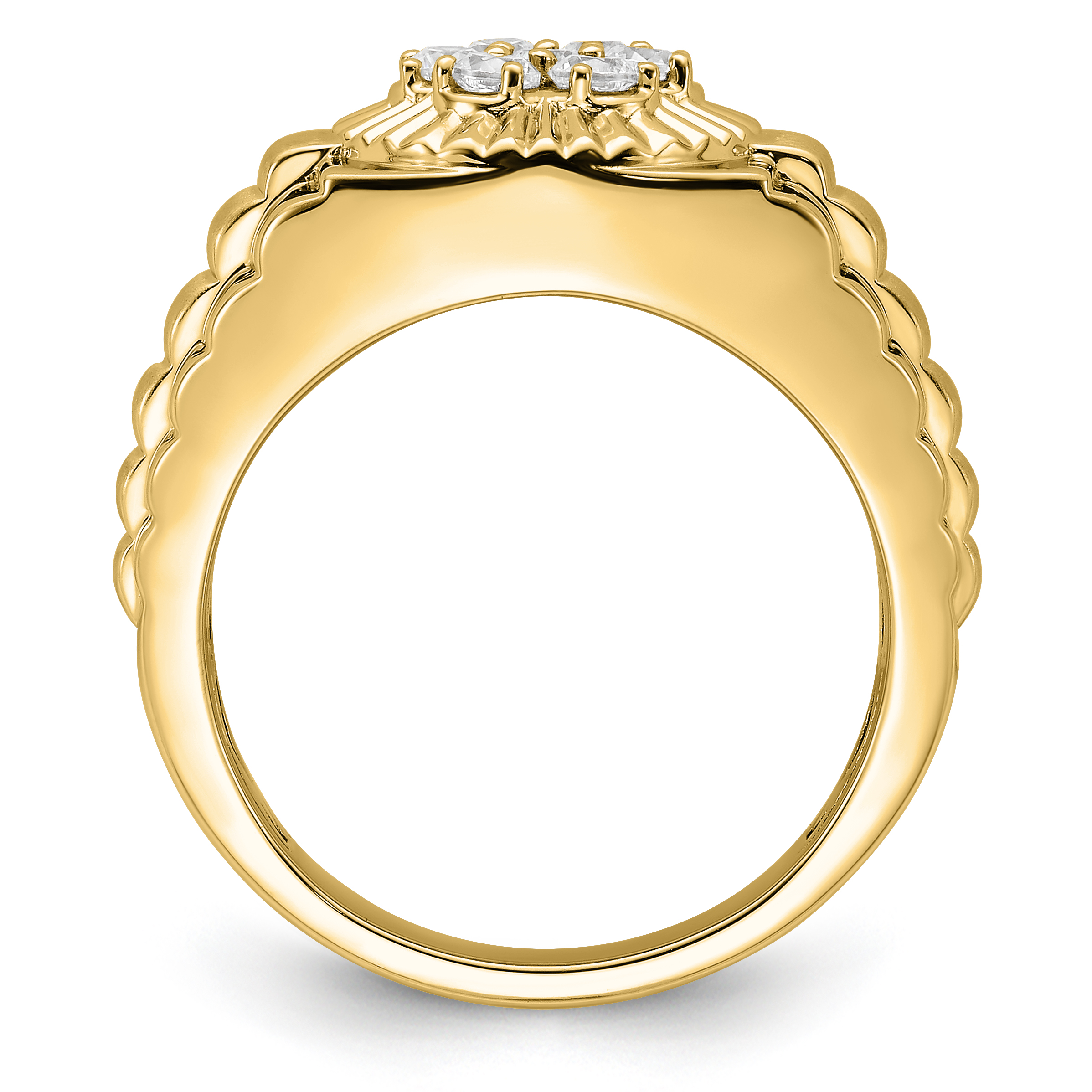 10K VS/SI FGH Lab Grown Diamond Mens Ring - Image 2