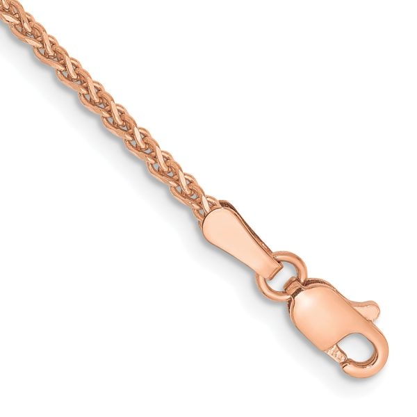 14k Rose Gold 1.7mm D/C Spiga Chain