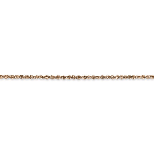 14K Rose Gold 1.7mm Ropa Chain - Image 2