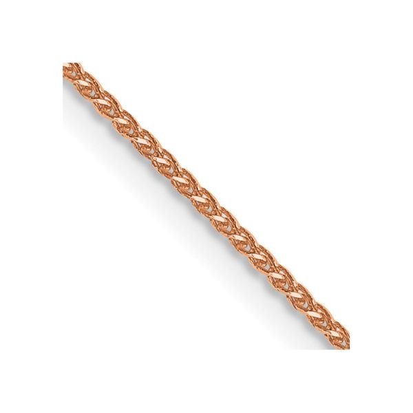 14k Rose Gold .85mm D/C Spiga Chain