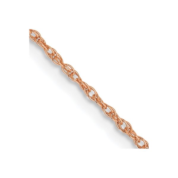 14k Rose Gold .8mm Baby Rope Chain