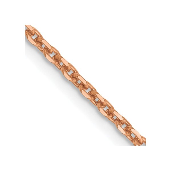 14k Rose Gold 1.8m D/C Cable Chain