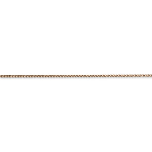 14k Rose Gold 1.05mm D/C Spiga Chain - Image 2