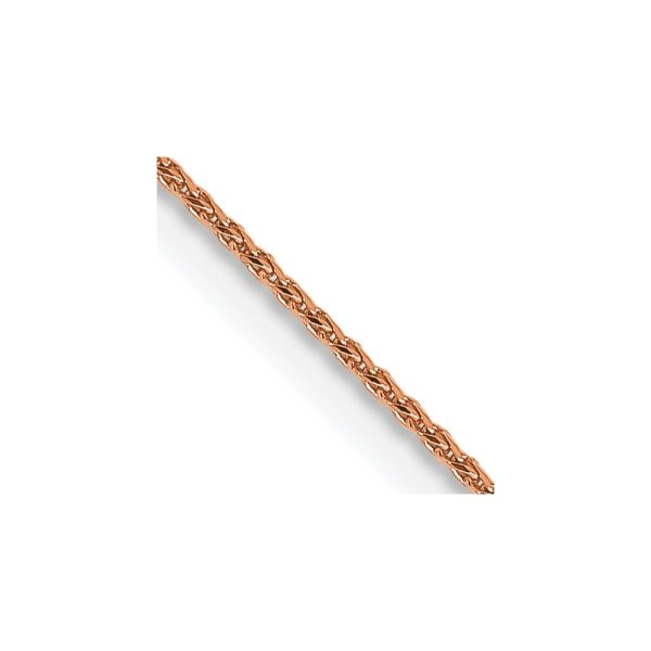 14k Rose Gold 1.05mm D/C Spiga Chain