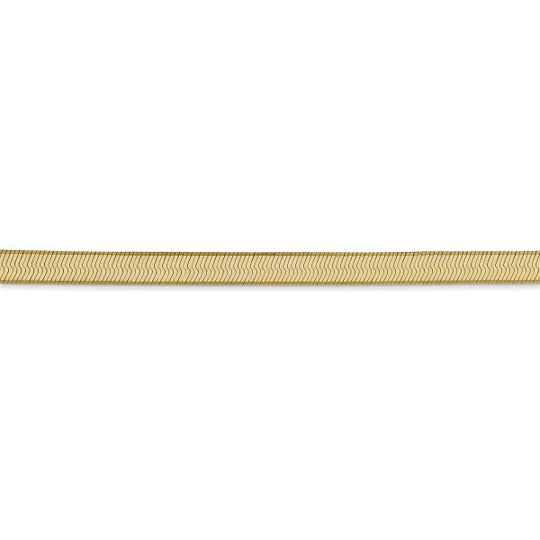 14k 4mm Silky Herringbone Chain - Image 2