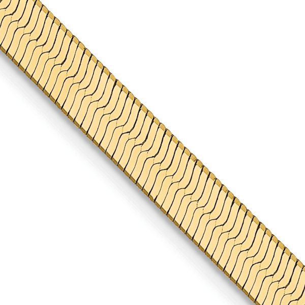 14k 4mm Silky Herringbone Chain