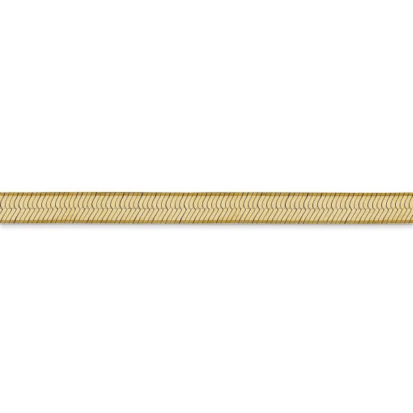 14k 5mm Silky Herringbone Chain - Image 2