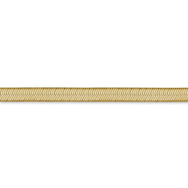 14k 5mm Silky Herringbone Chain - Image 2