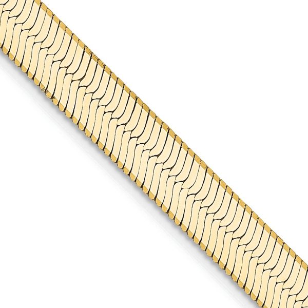 14k 5.5mm Silky Herringbone Chain