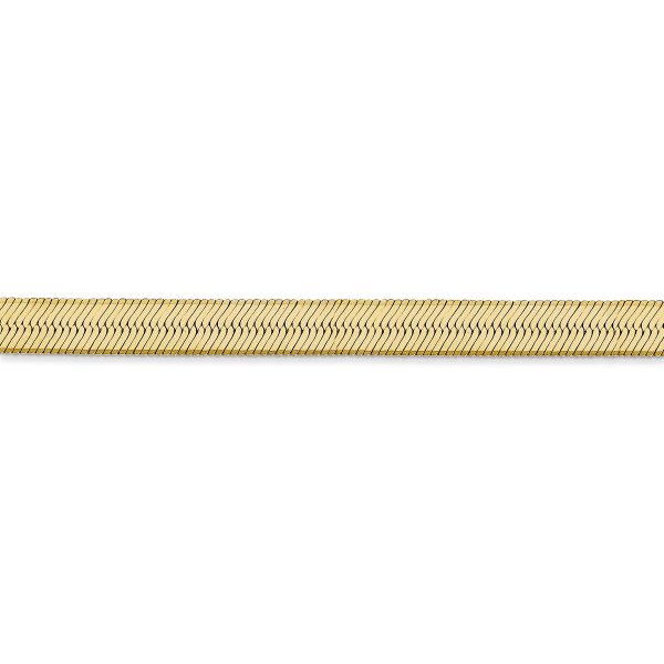 14k 5.5mm Silky Herringbone Chain - Image 2