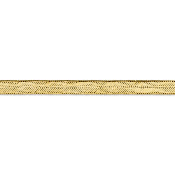 14k 6.5mm Silky Herringbone Chain - Image 2